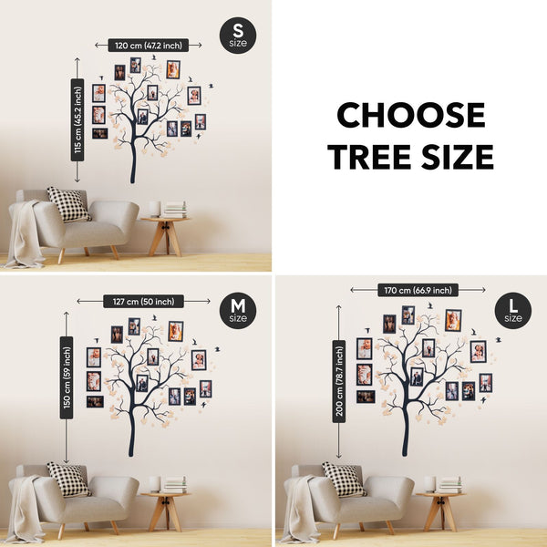 wooden family tree wall decor