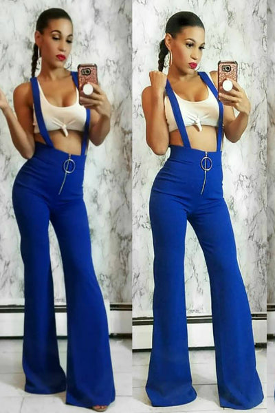 royal blue bell bottom pants