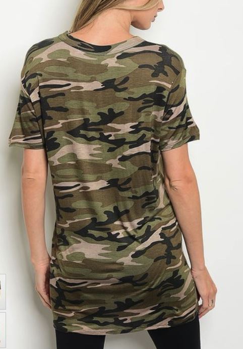 army print t shirt dress