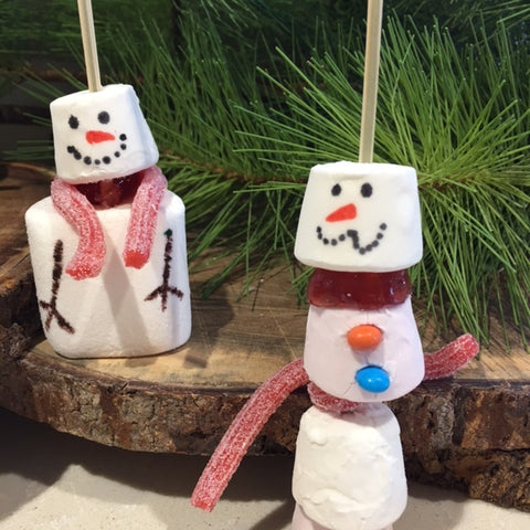 Marshmallow Snowmen Kebabs