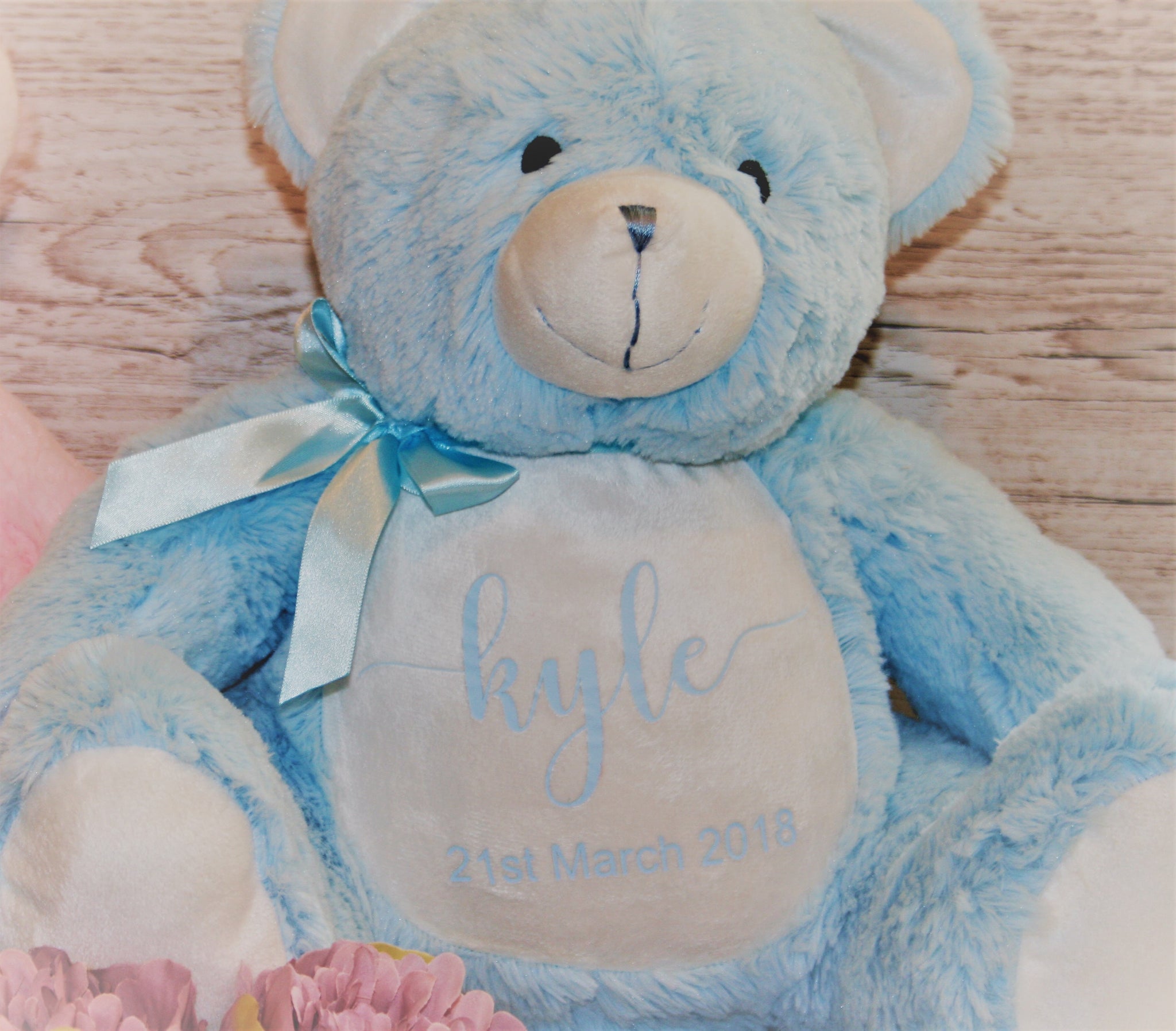 personalised teddy bear for newborn