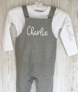 personalised dungarees baby