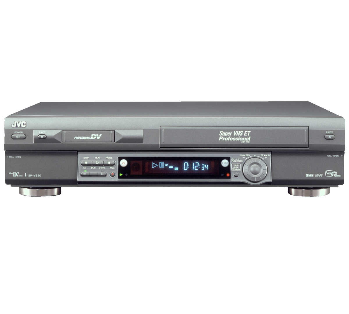 Sandalen Distilleren Purper JVC Combo VCR - S-VHS / MiniDV VCR - JVC SR-VS30U – Southern Advantage  Company
