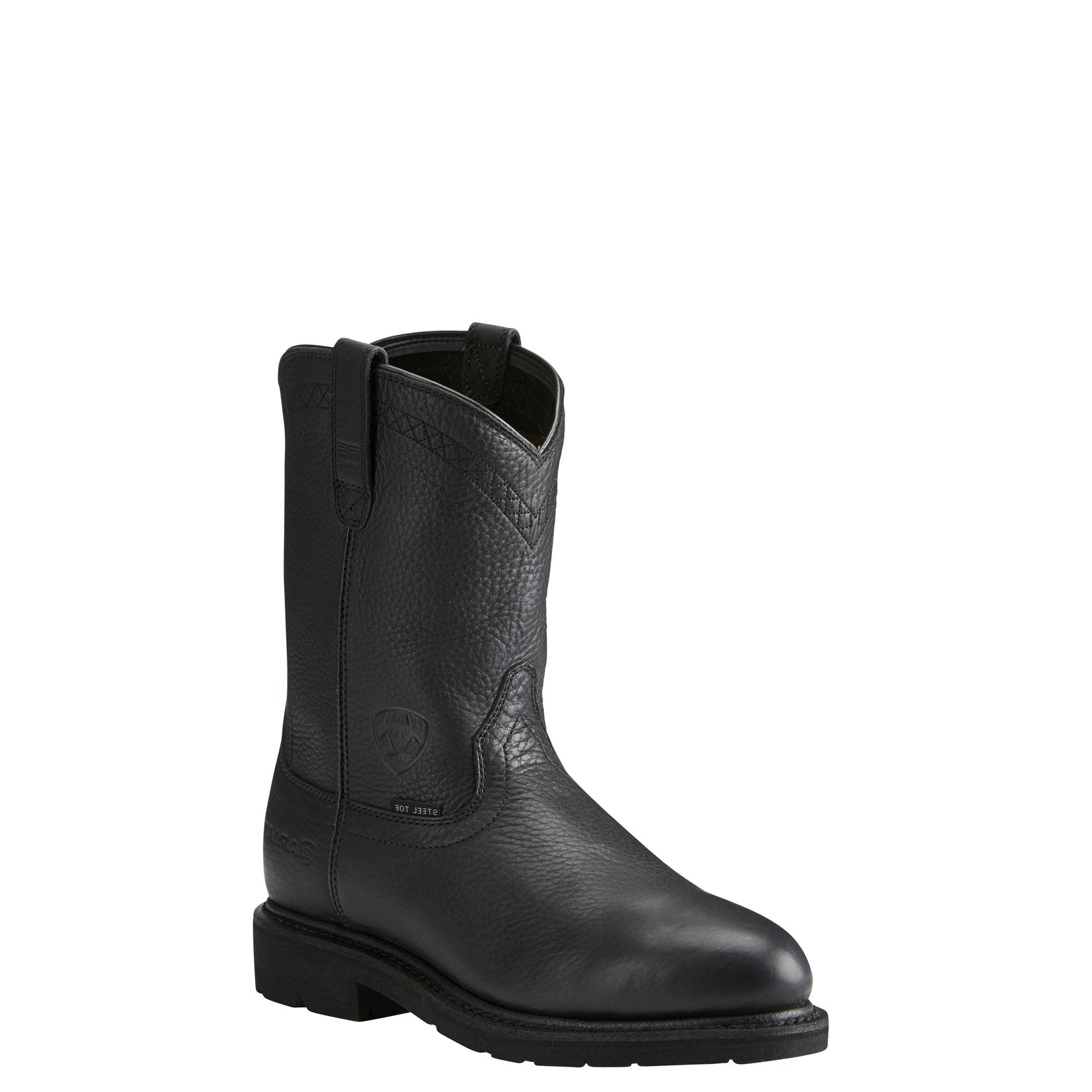 ariat sierra black work boots