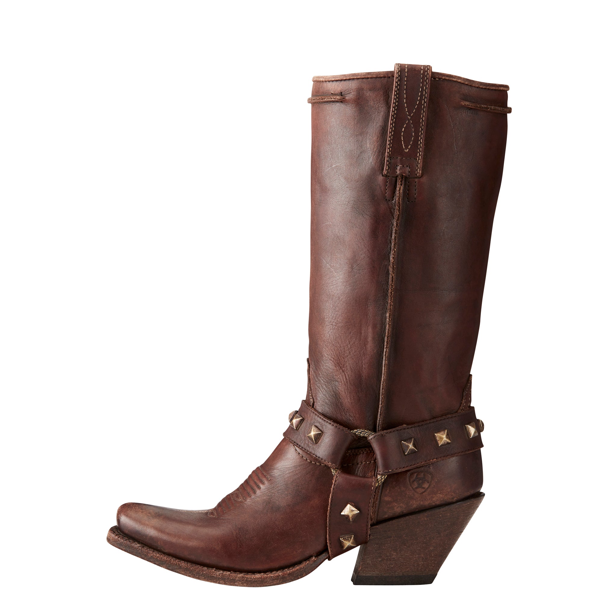 Women's Ariat Rowan Harness Natural Brown Boots #10021659 – Allens Boots