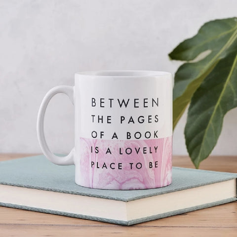 between the pages mug