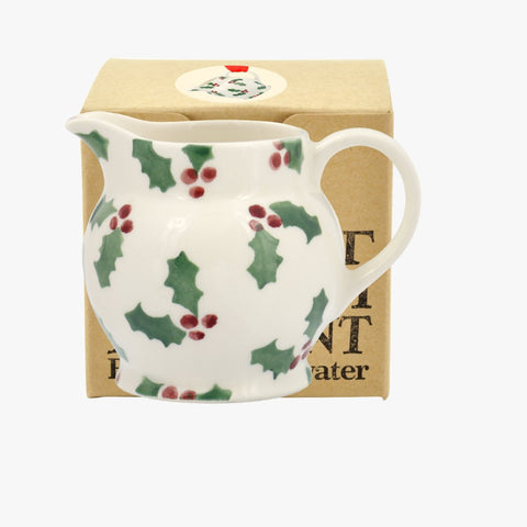 EMMA BRIDGEWATER LITTLE HOLLY TINY JUG BOXED