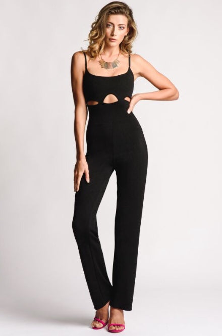 bandeau cut out jumpsuit