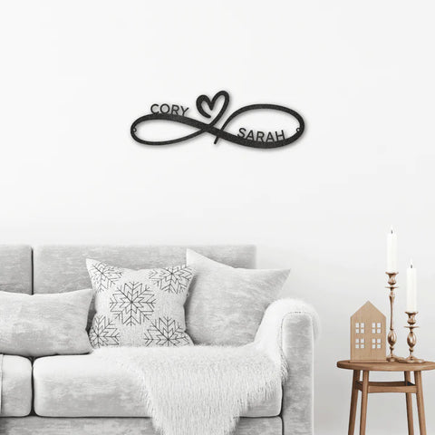infinity wall sign for couples