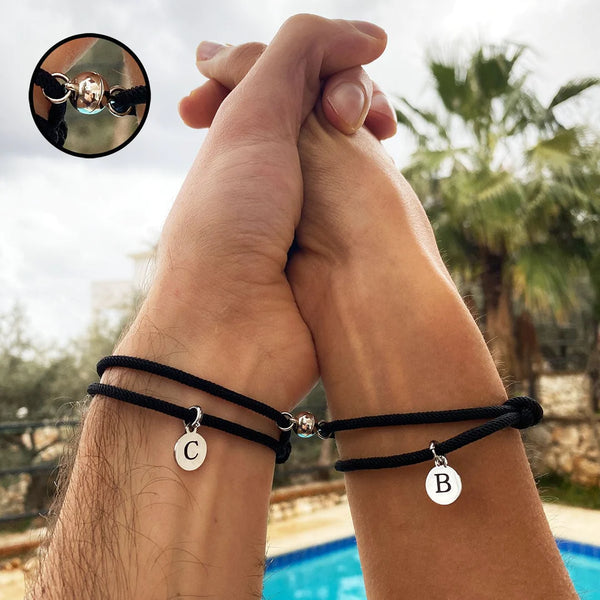 magnetic cotton bracelets for couples