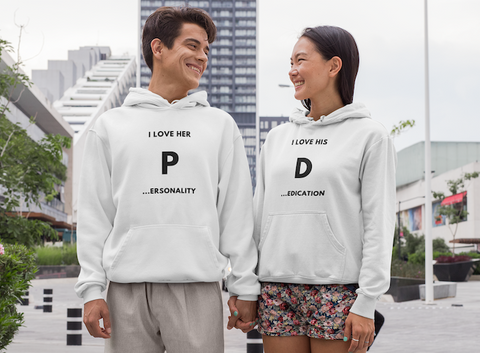 His D... / Her P... - Matching Hoodies