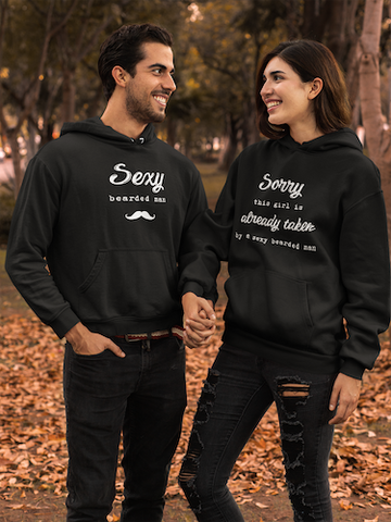 Taken By A Sexy Man - Matching Couple Hoodies