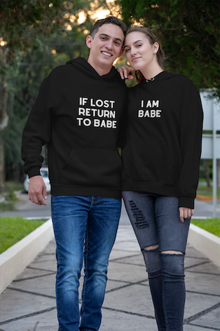 If Lost Return To Babe - Couples Hoodie