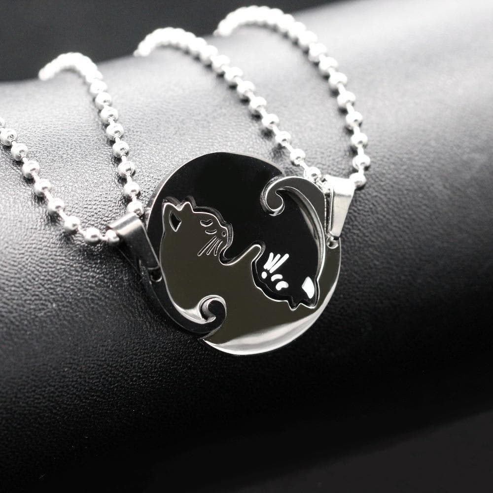 Matching Cat Necklaces for Couples – CoupleGifts.com