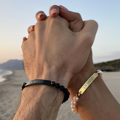 Long Distance Relationship Bracelets for Couple, Best Friend, No Matte