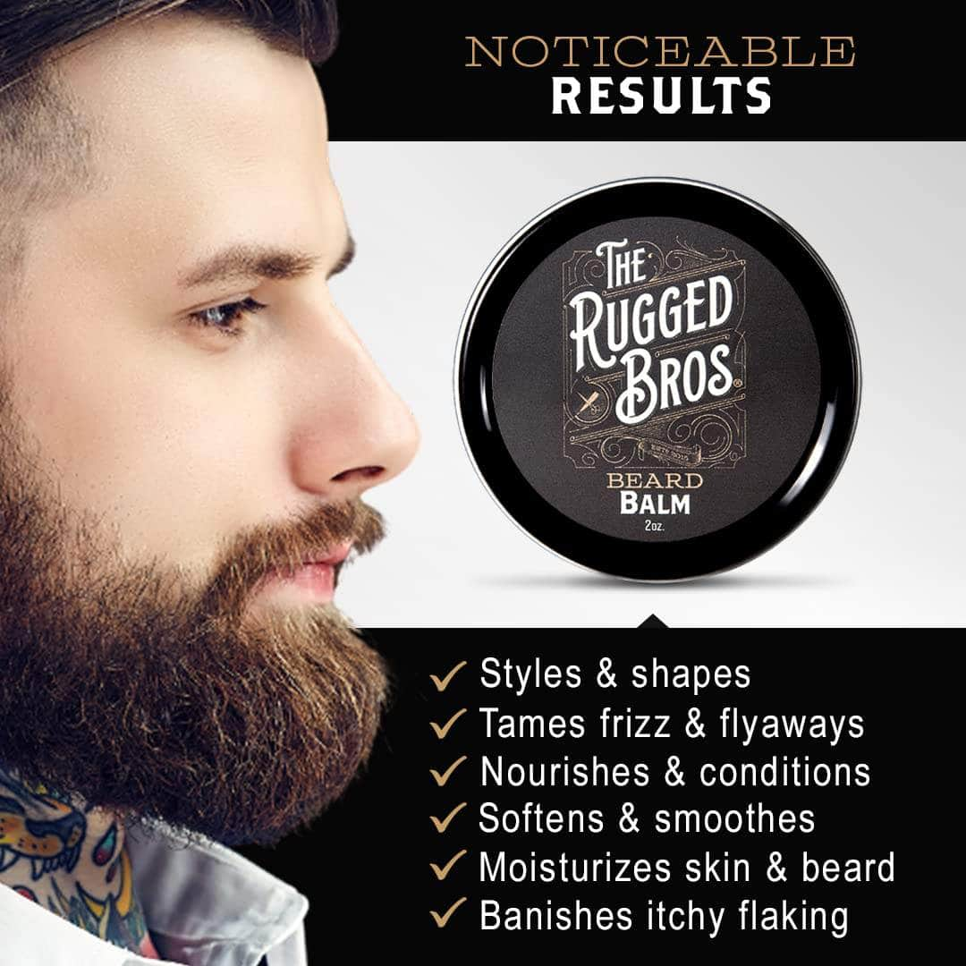 Unscented Beard Balm Tames, Shapes & Moisturizes The Rugged Bros