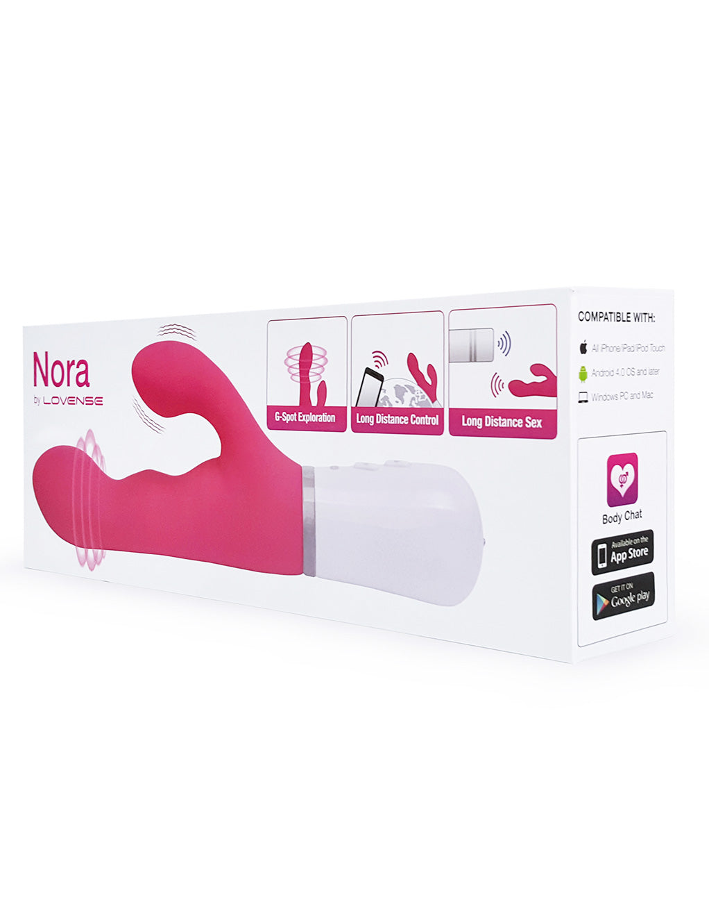 Lovense Nora Bluetooth Rabbit Vibrator | Sex Toys at Hustler Hollywood