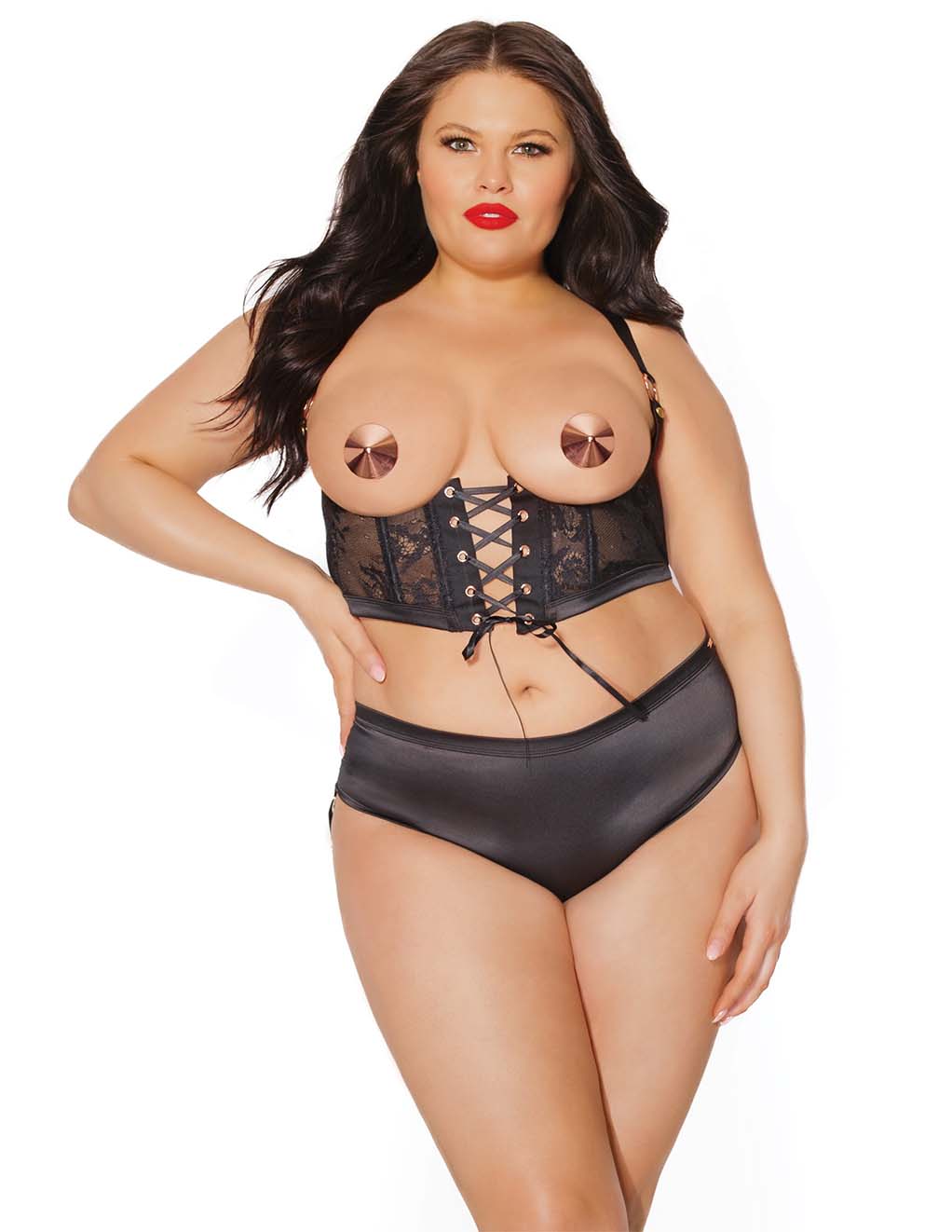 Pleasure Collection Lace Up Harness Set