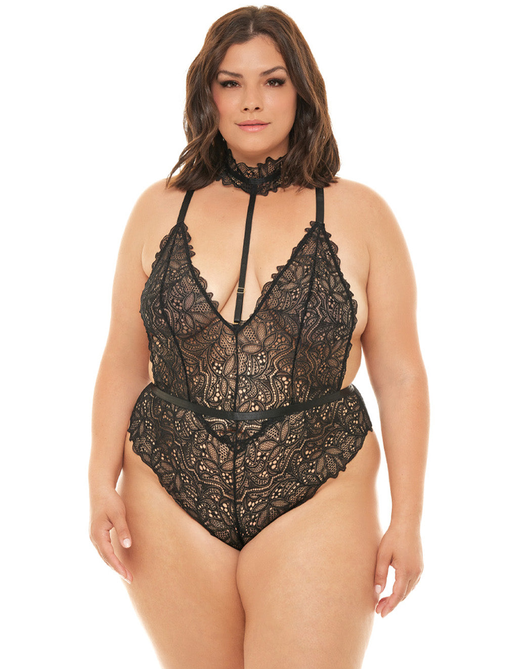 Oh La La Cheri Lace Harness Teddy