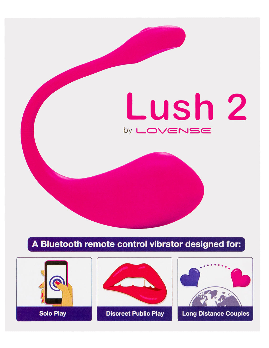 Lovense Lush 2 Bluetooth Remote Control Vibrator 