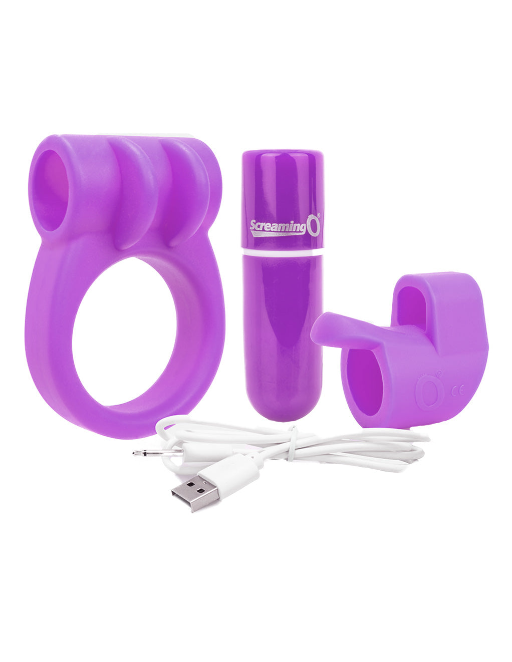 Screaming O Rechargeable Sex Toy Combo Kit #1