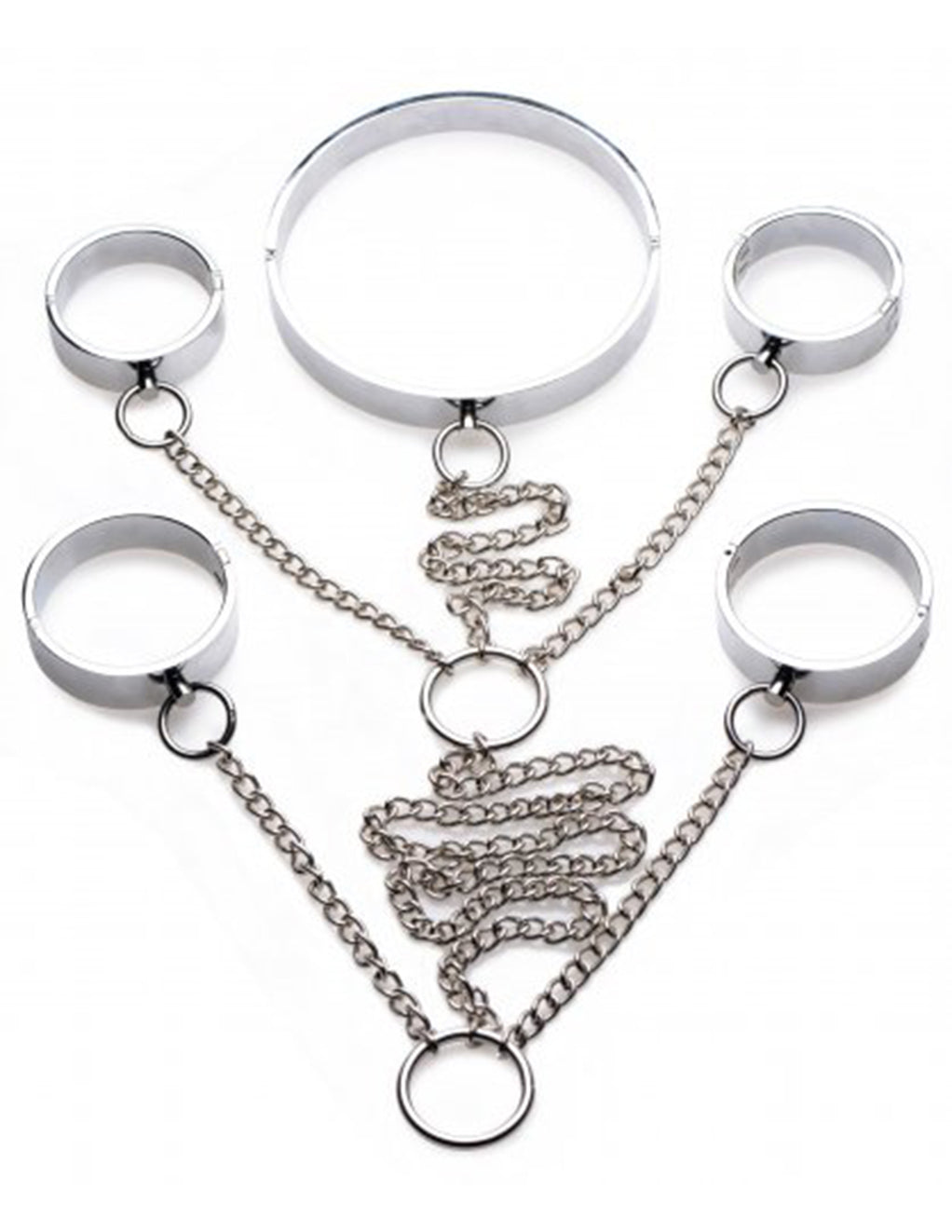 XR Brands 5 Piece Stainless Steel Shackle Set