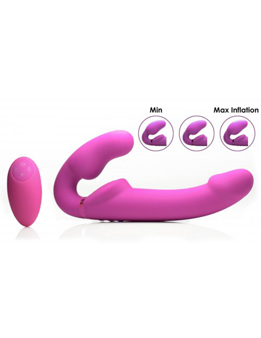 Strap U Inflatable Vibrating Strapless Strap-On