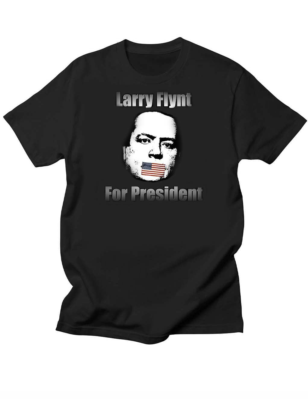 Larry Flynt for President Censor Flag Tee