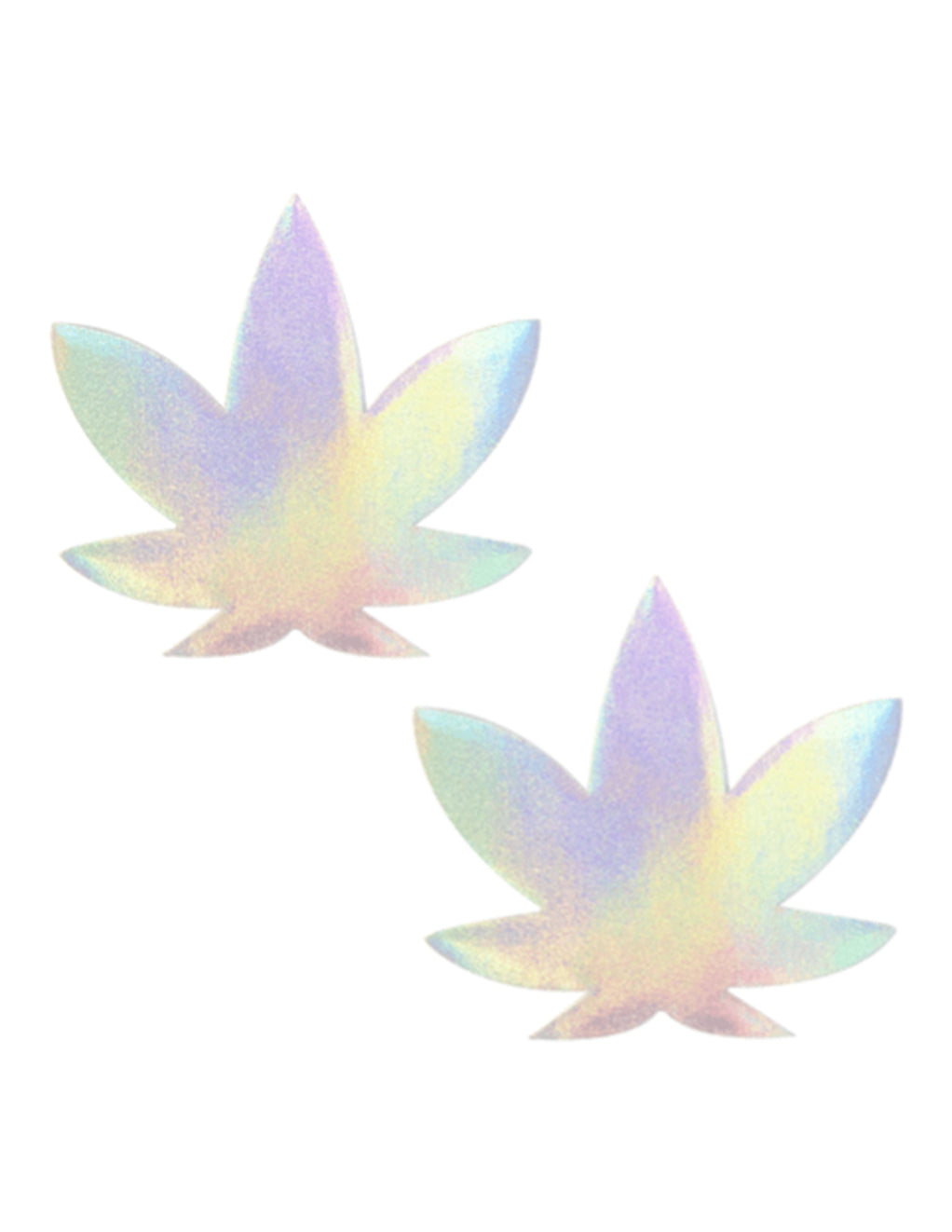 Neva Nude Holographic Weed Pasties