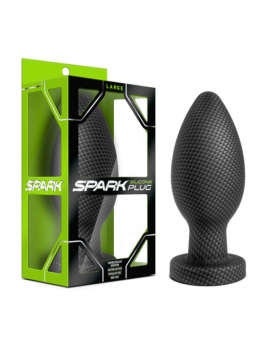 Spark Carbon Fiber Silicone Anal Plug