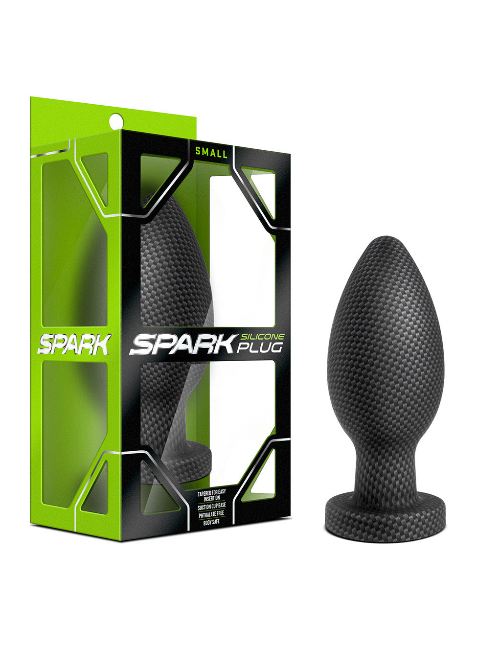 Spark Carbon Fiber Silicone Anal Plug