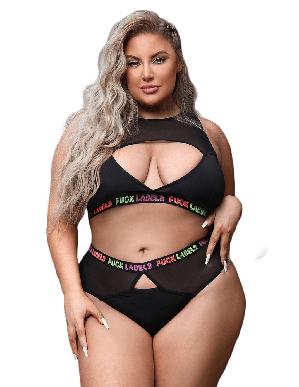 Vibes F Labels UV High Waisted Set