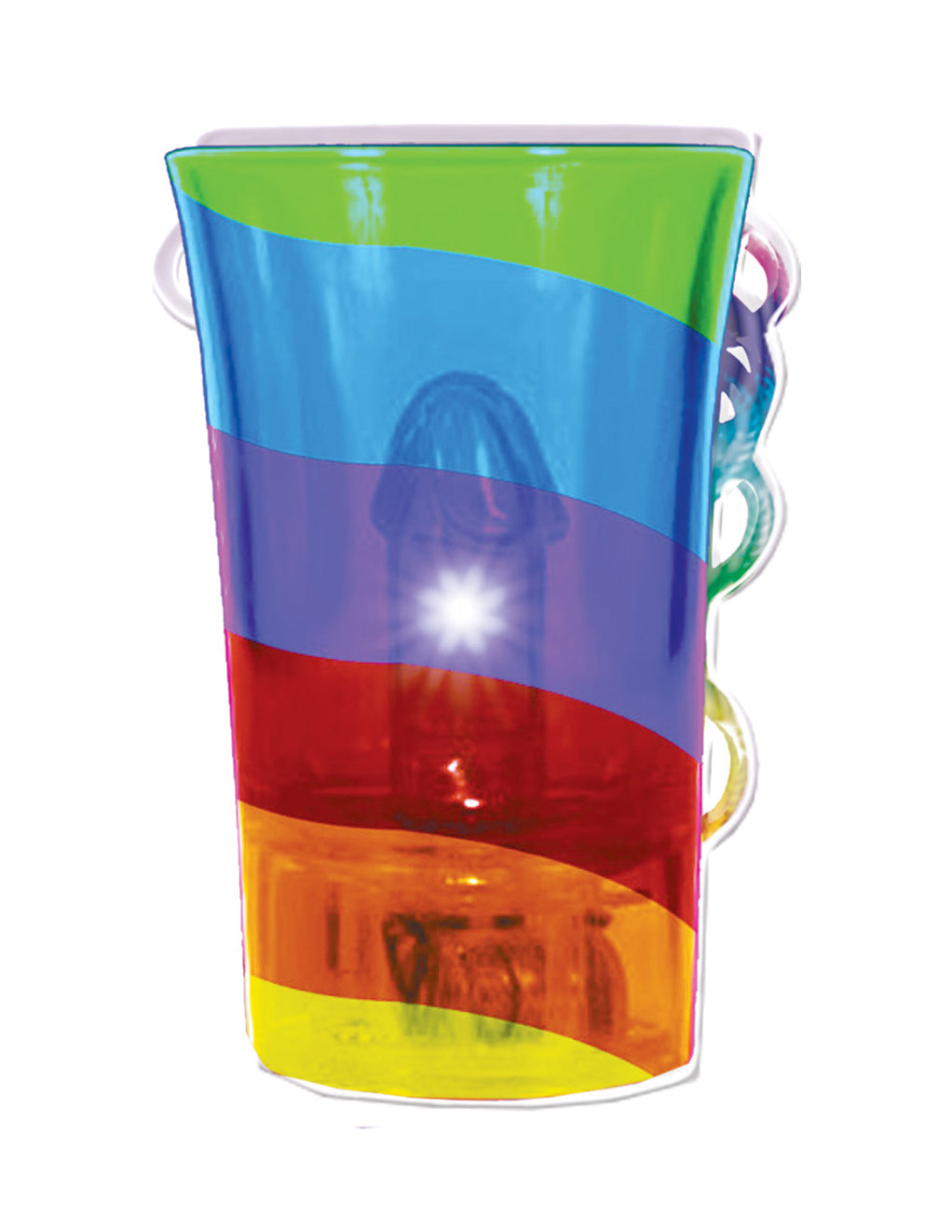 Light Up Rainbow Pecker Shot Glass