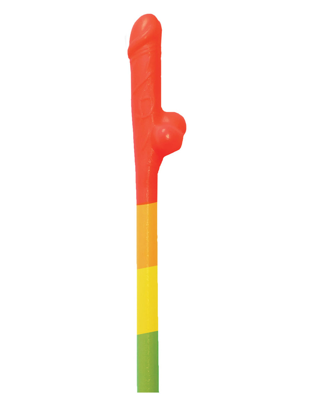 Rainbow Pecker Straws 10pk