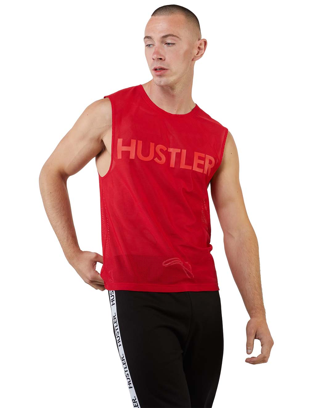 HUSTLER® Logo Mesh Tank Top