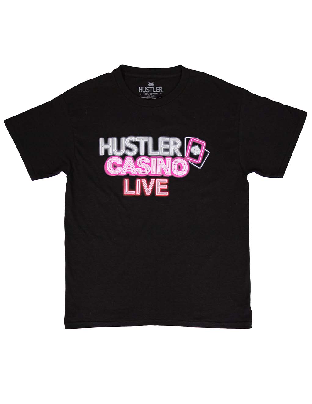 HUSTLER? Casino Neon Live T-Shirt