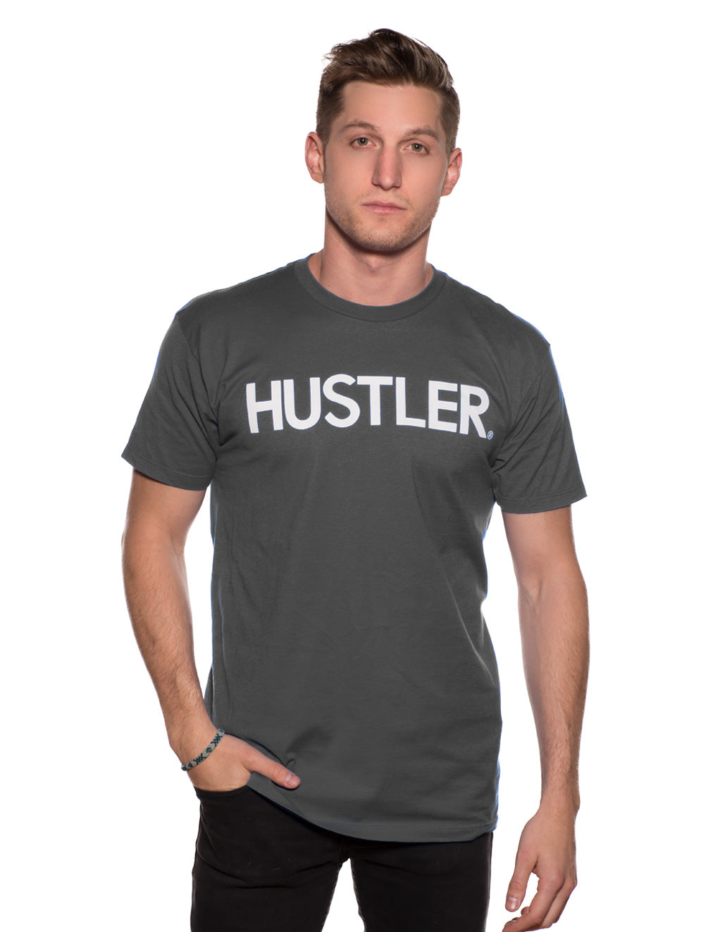 HUSTLER® Men's Classic Logo Crew Neck T-Shirt