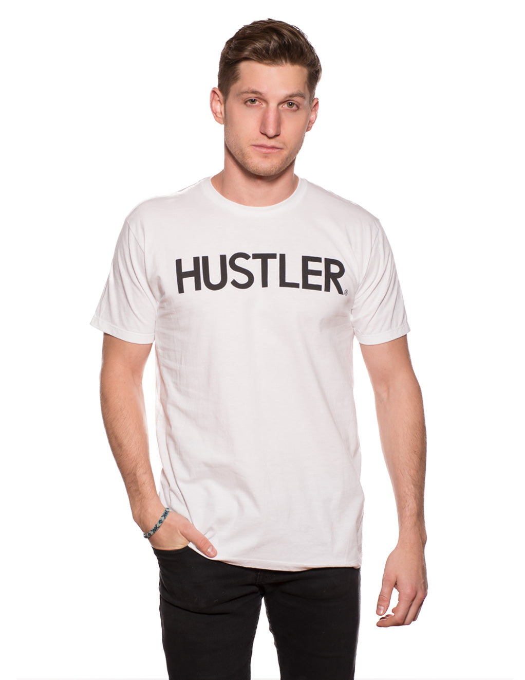 HUSTLER® Men's Classic Logo Crew Neck T-Shirt