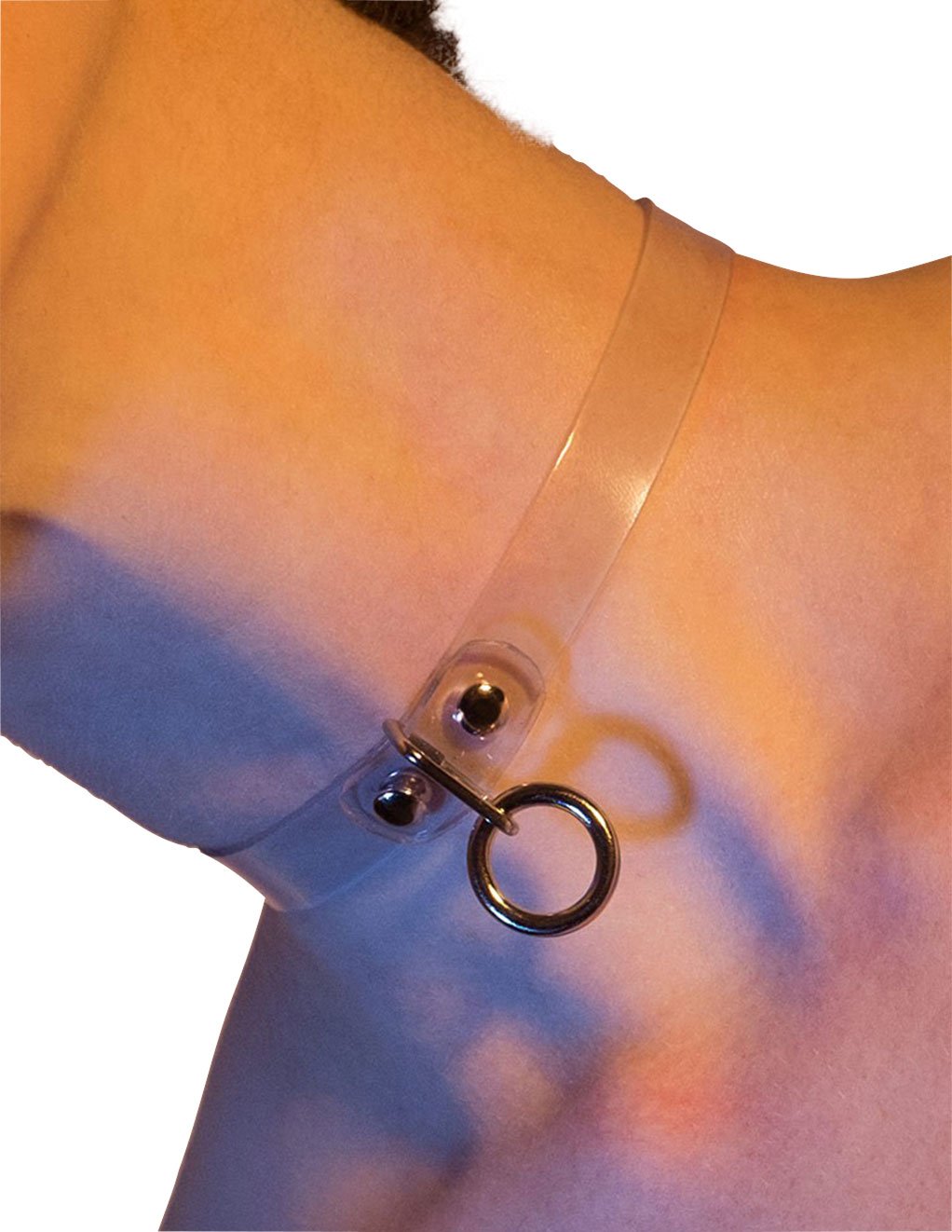 Clear CTRL Clear Vinyl Choker with O-Ring