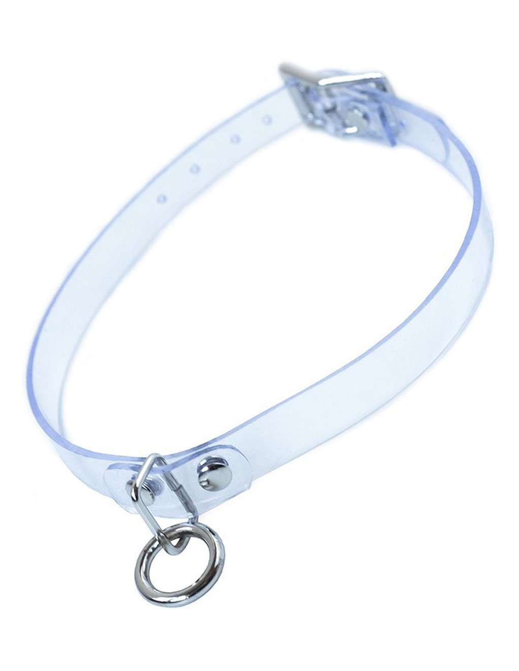 Clear CTRL Clear Vinyl Choker with O-Ring