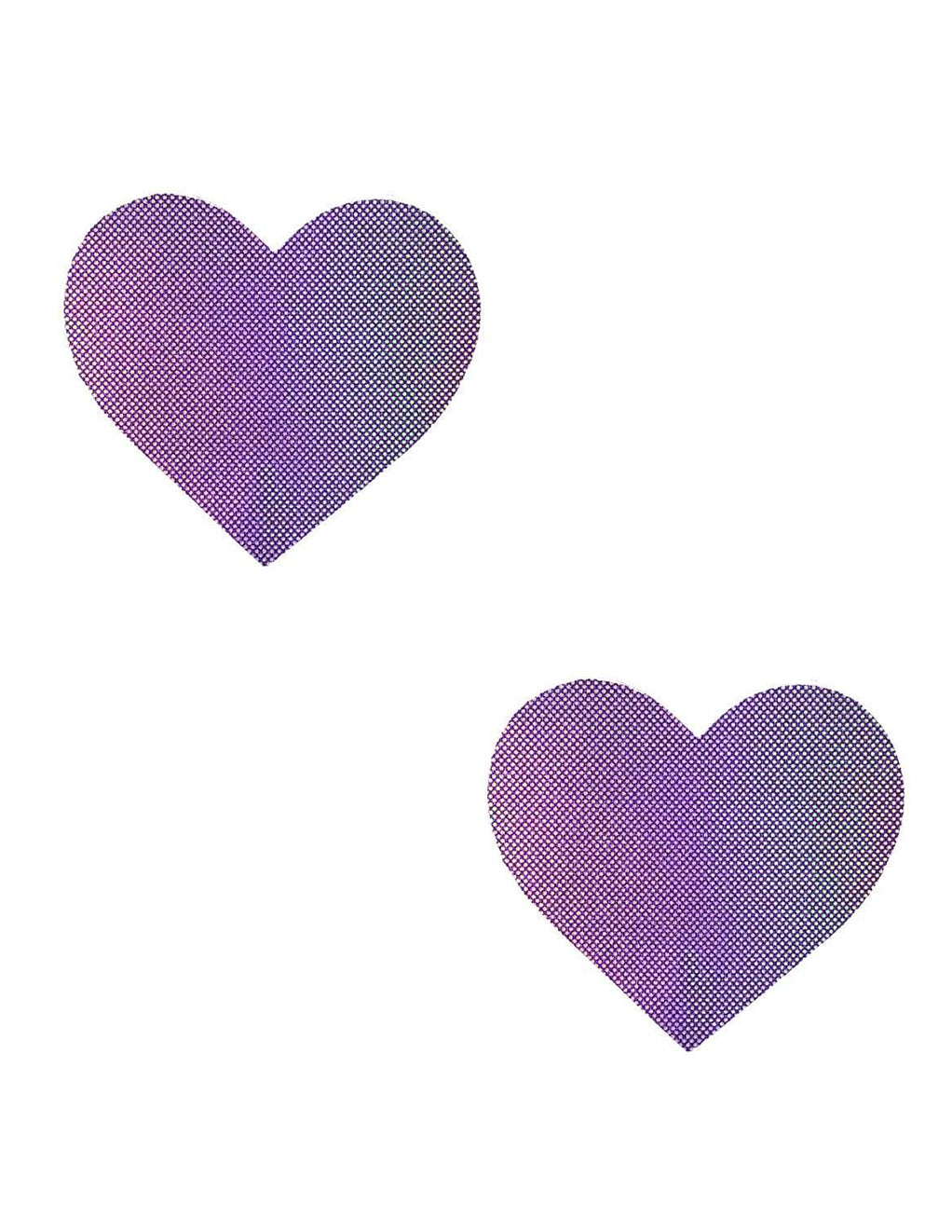 Neva Nude Holographic Heart Pasties