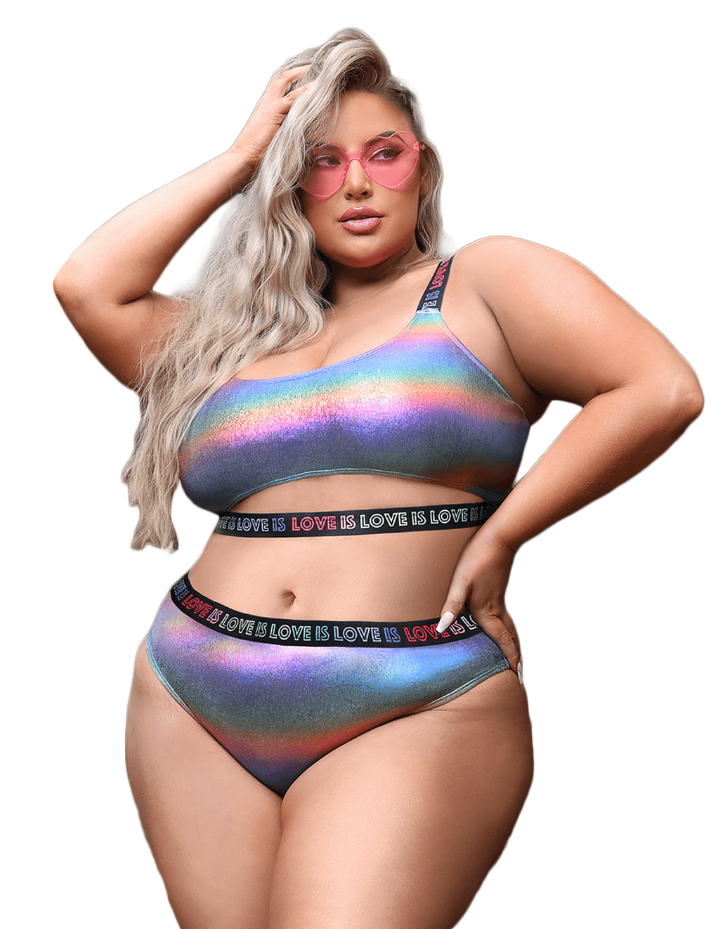 Vibes Love Is Love Underboob Cutout Set