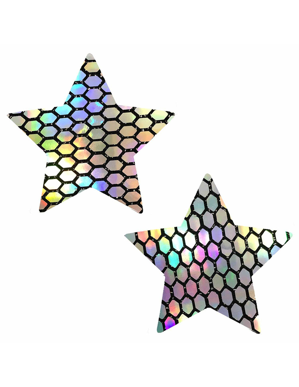 Neva Nude Net Holographic Star Pasties