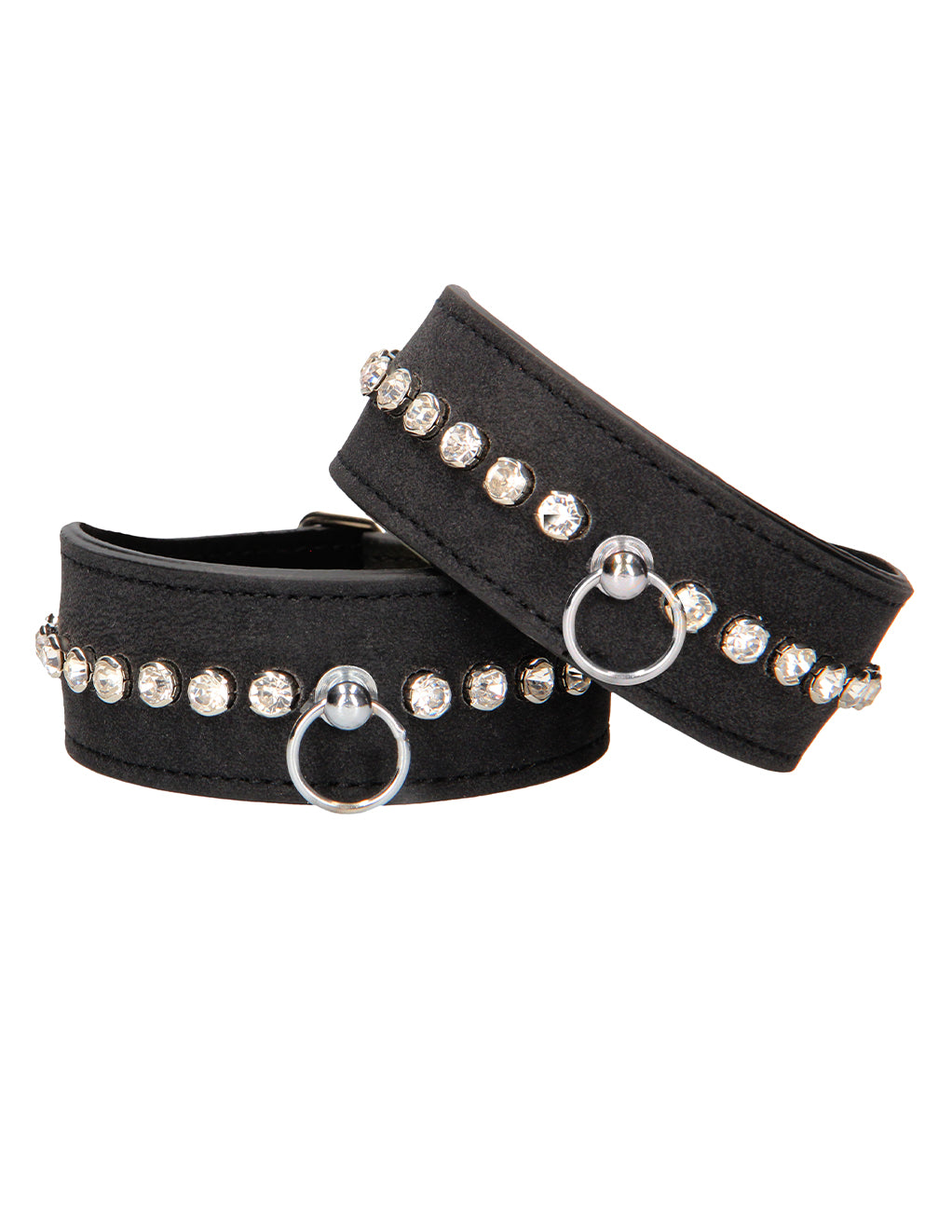 Ouch! Diamond Studded Wrist Cuffs