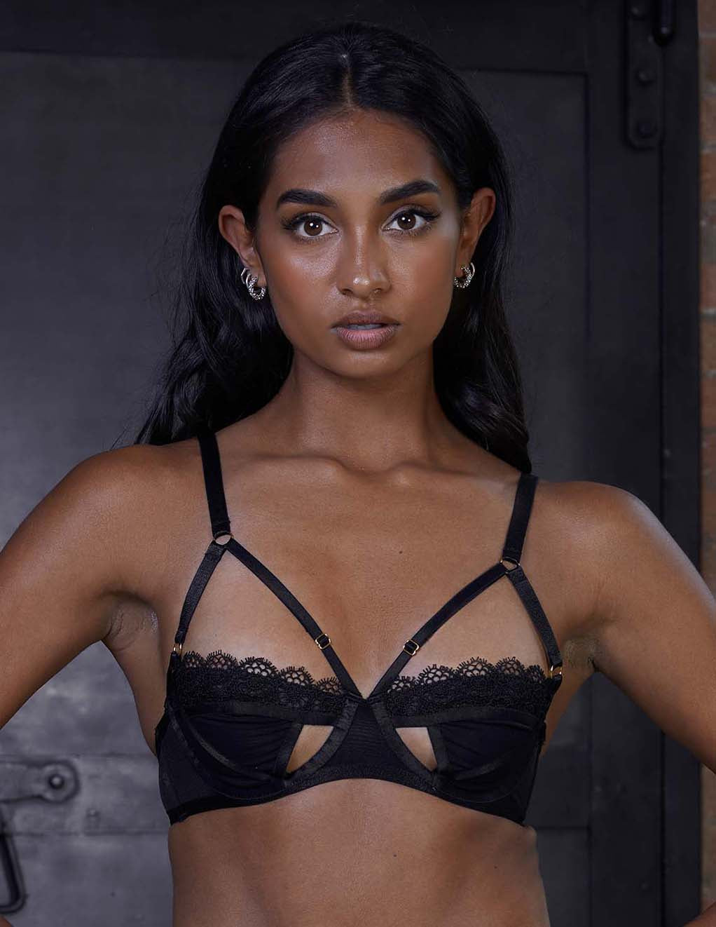 HUSTLER® Daisy Cut Out Bra