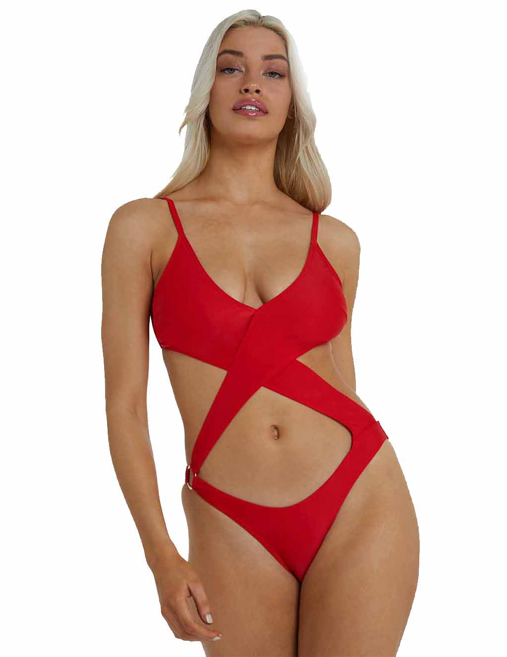 HUSTLER® Wrap Cut Out Swimsuit