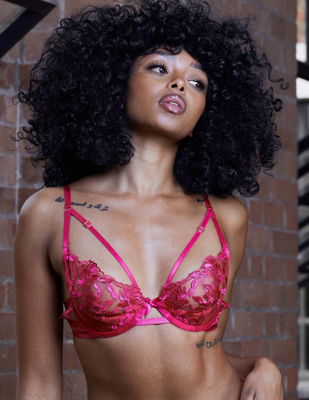 HUSTLER® Satin Sling Cup Bra