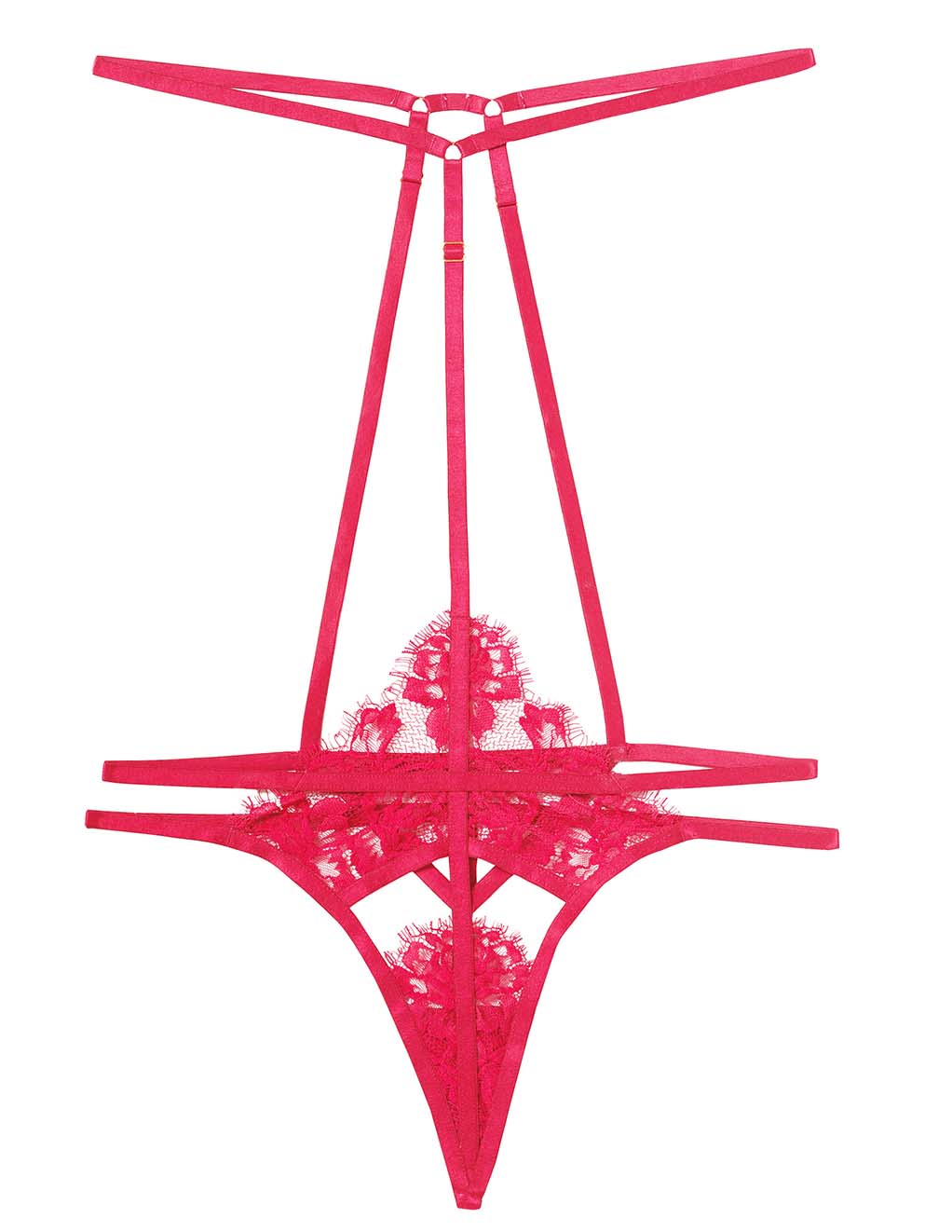 HUSTLER? Cherry Lace Harness Thong