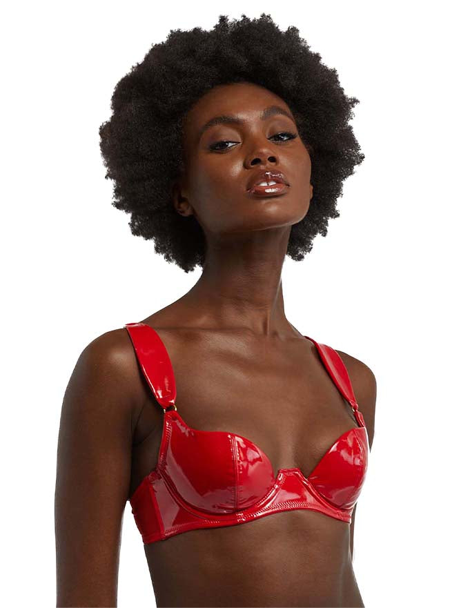 HUSTLER? Maxine PVC Sweetheart Bra