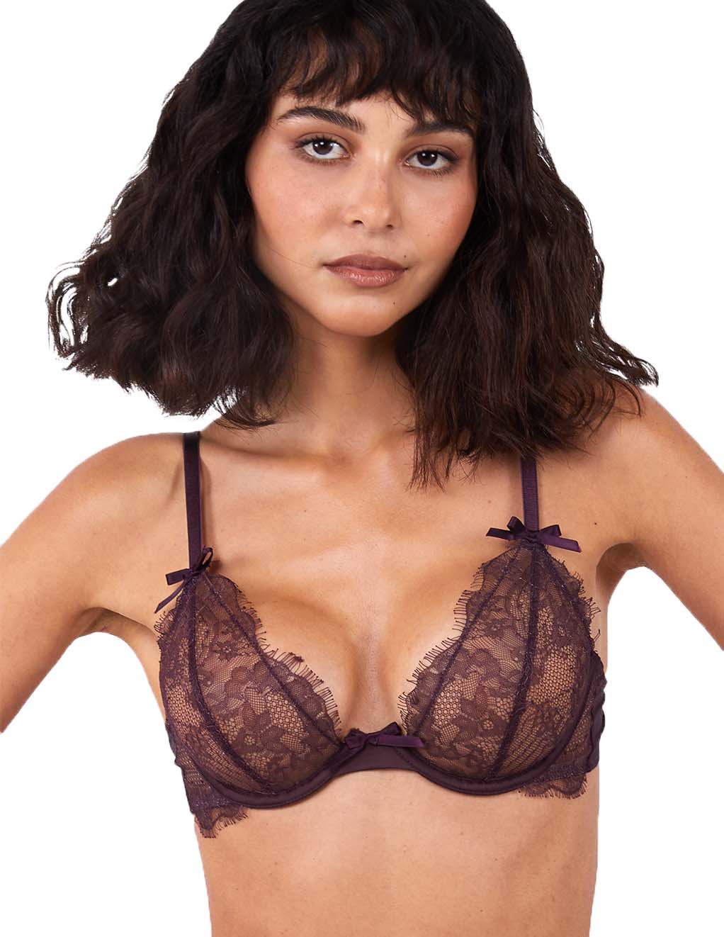 HUSTLER® Alvara Bra Plum